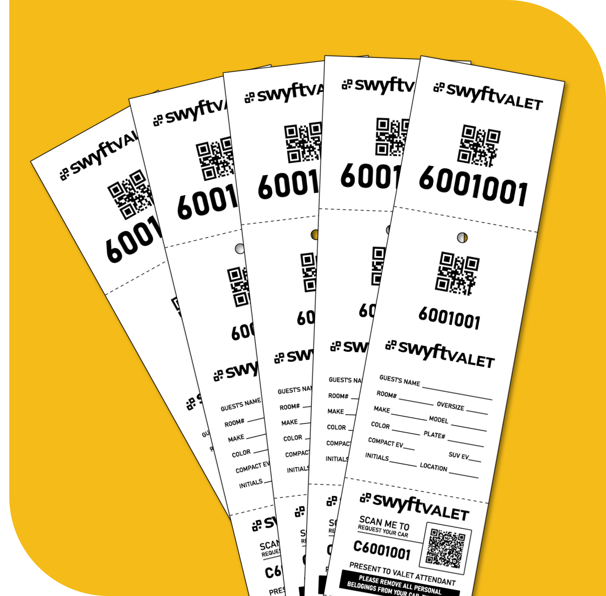 Pre-Printed Tickets with QR Codes